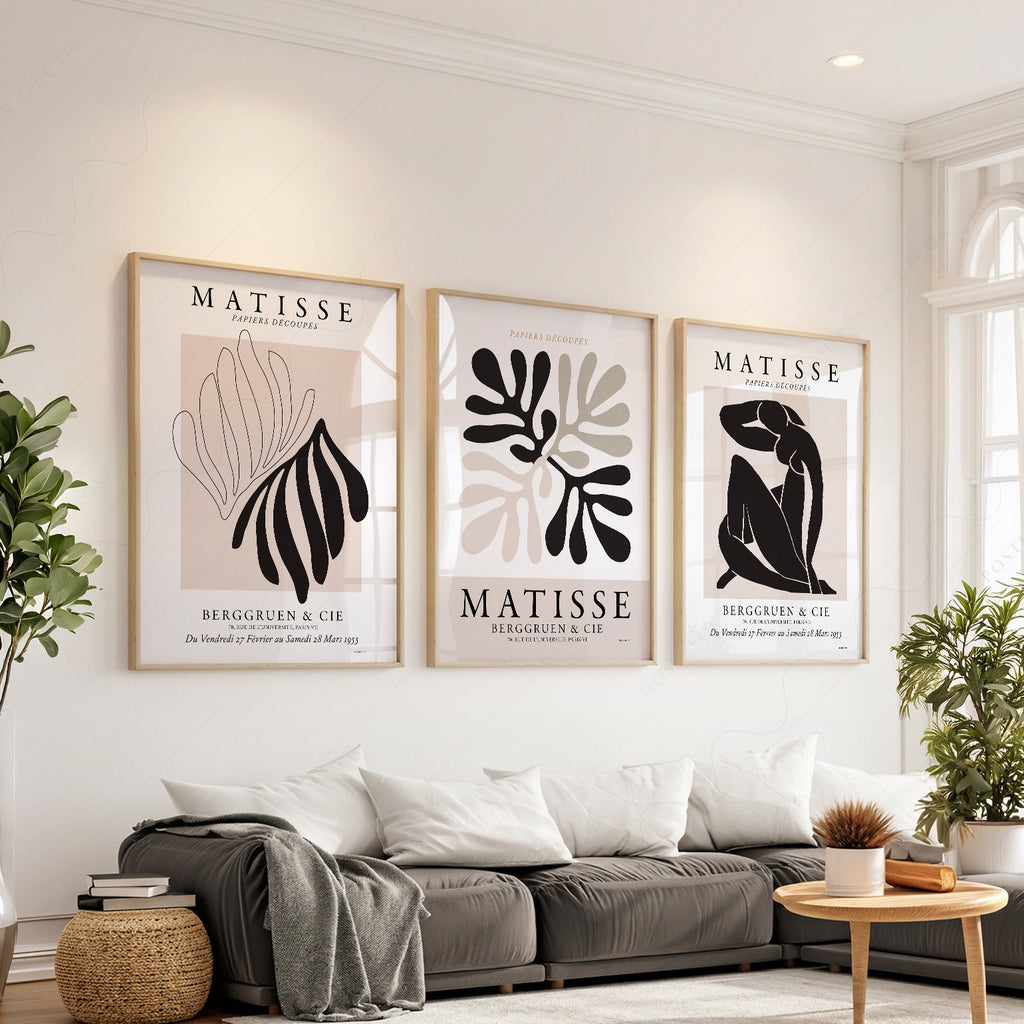 Henri Matisse Papiers Découpés Gallery Wall Set of 3 – Modern Art Prints