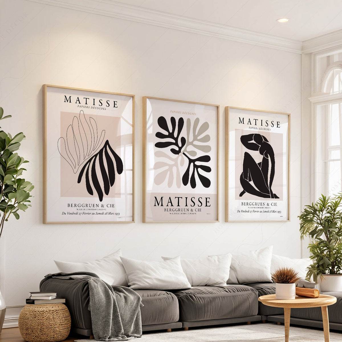 Henri Matisse Papiers Découpés Gallery Wall Set of 3 – Modern Art Prints