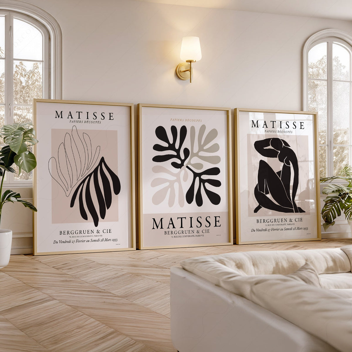 Henri Matisse Papiers Découpés Gallery Wall Set of 3 – Modern Art Prints