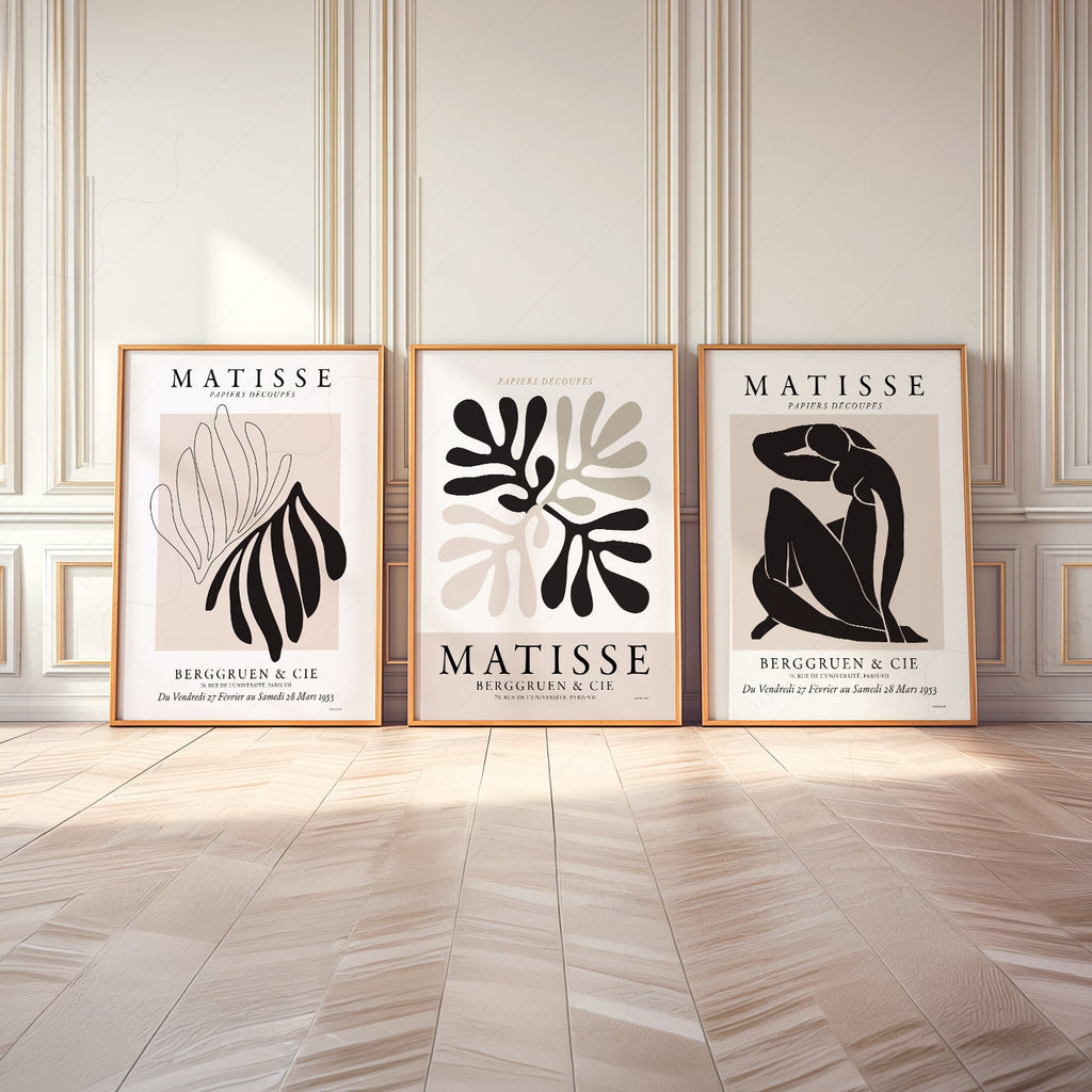 Henri Matisse Papiers Découpés Gallery Wall Set of 3 – Modern Art Prints