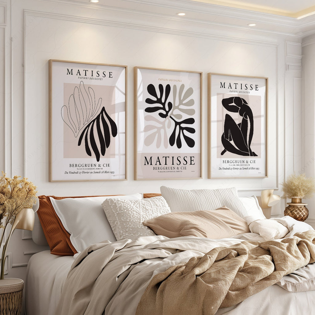 Henri Matisse Papiers Découpés Gallery Wall Set of 3 – Modern Art Prints