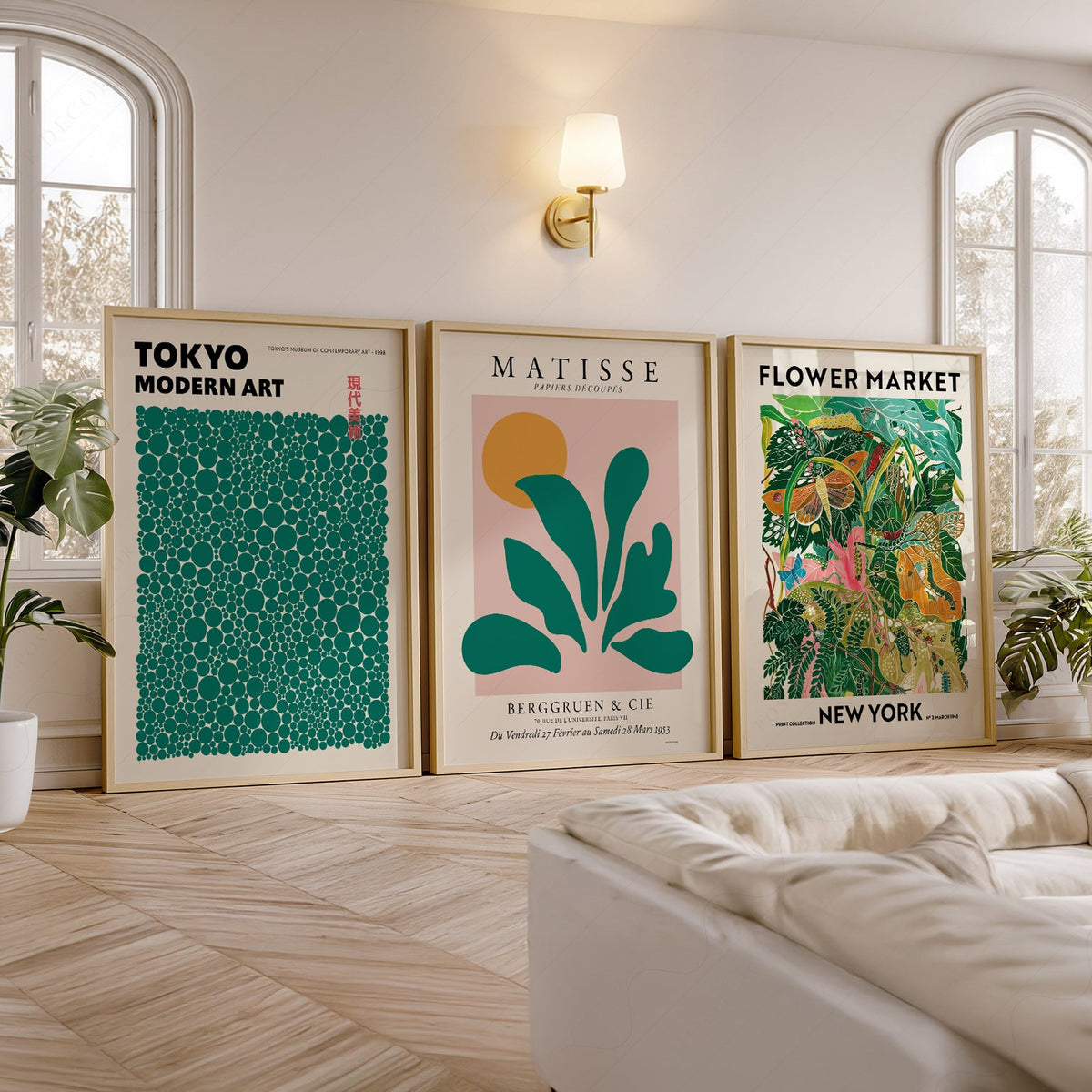 Matisse Kusama Gallery Wall Set of 3 Prints – Modern Art Poster Collection
