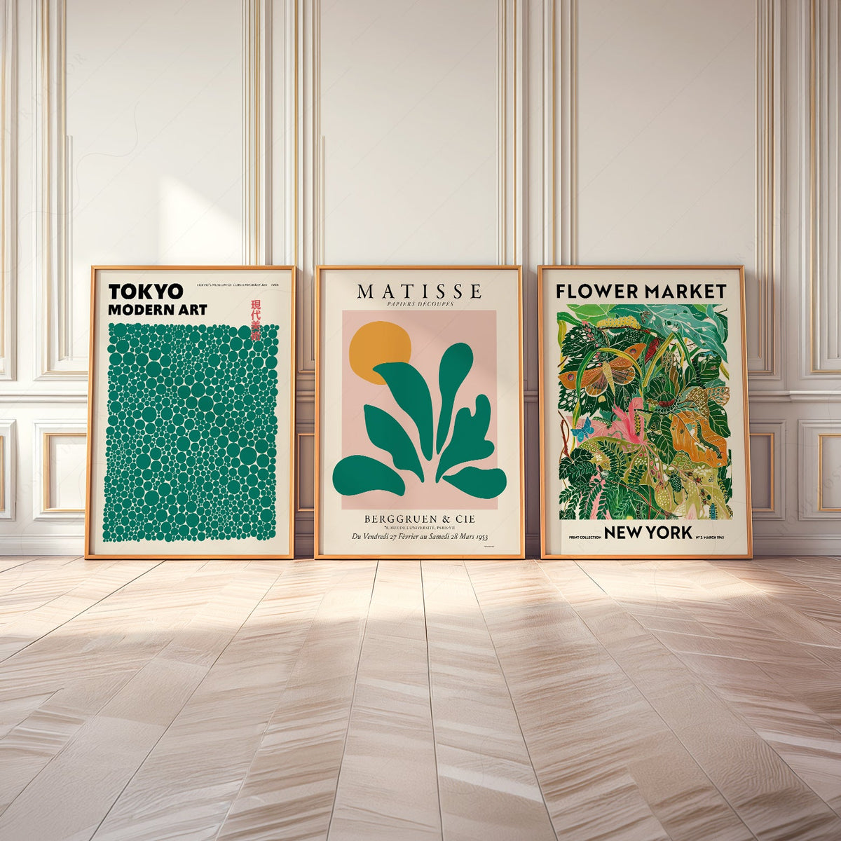 Matisse Kusama Gallery Wall Set of 3 Prints – Modern Art Poster Collection