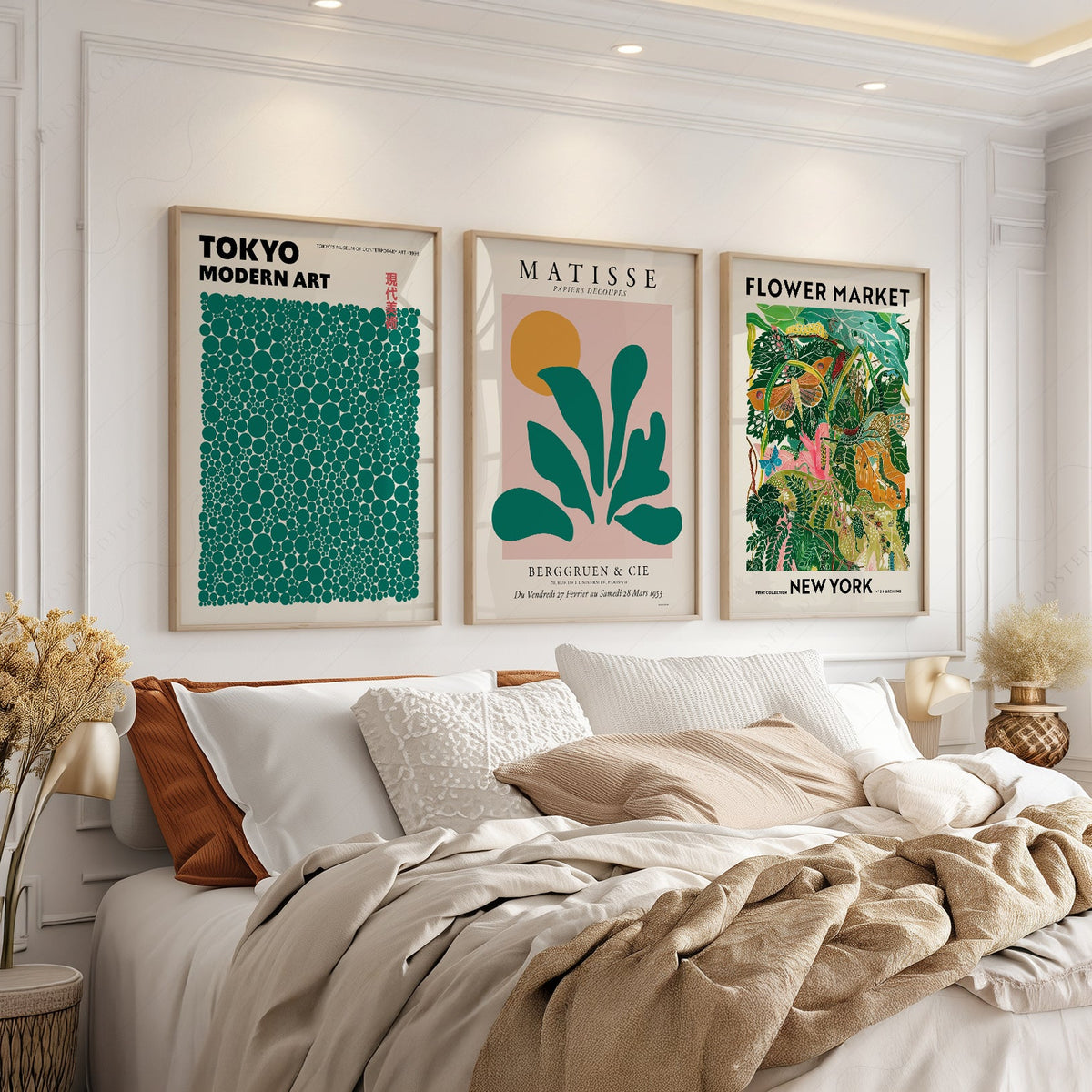 Matisse Kusama Gallery Wall Set of 3 Prints – Modern Art Poster Collection