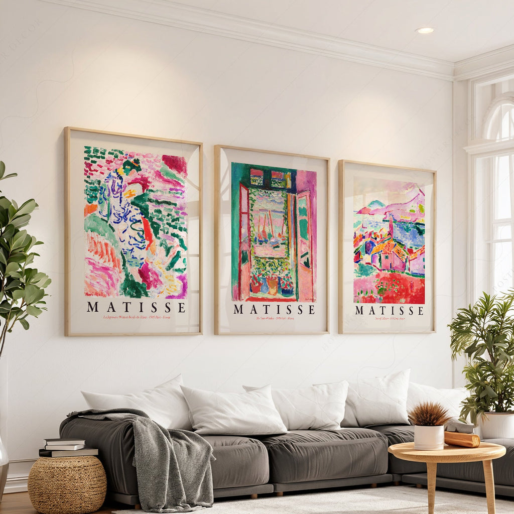 Ensemble de 3 estampes Henri Matisse Gallery Wall – Collection d'affiches d'art de musée
