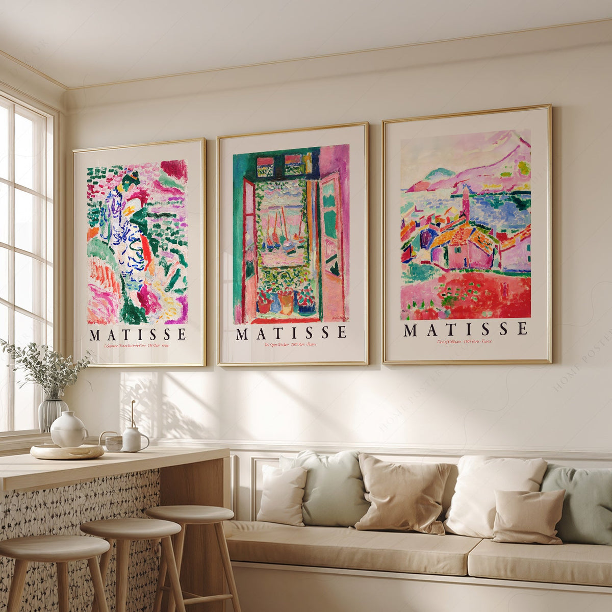 Ensemble de 3 estampes Henri Matisse Gallery Wall – Collection d'affiches d'art de musée