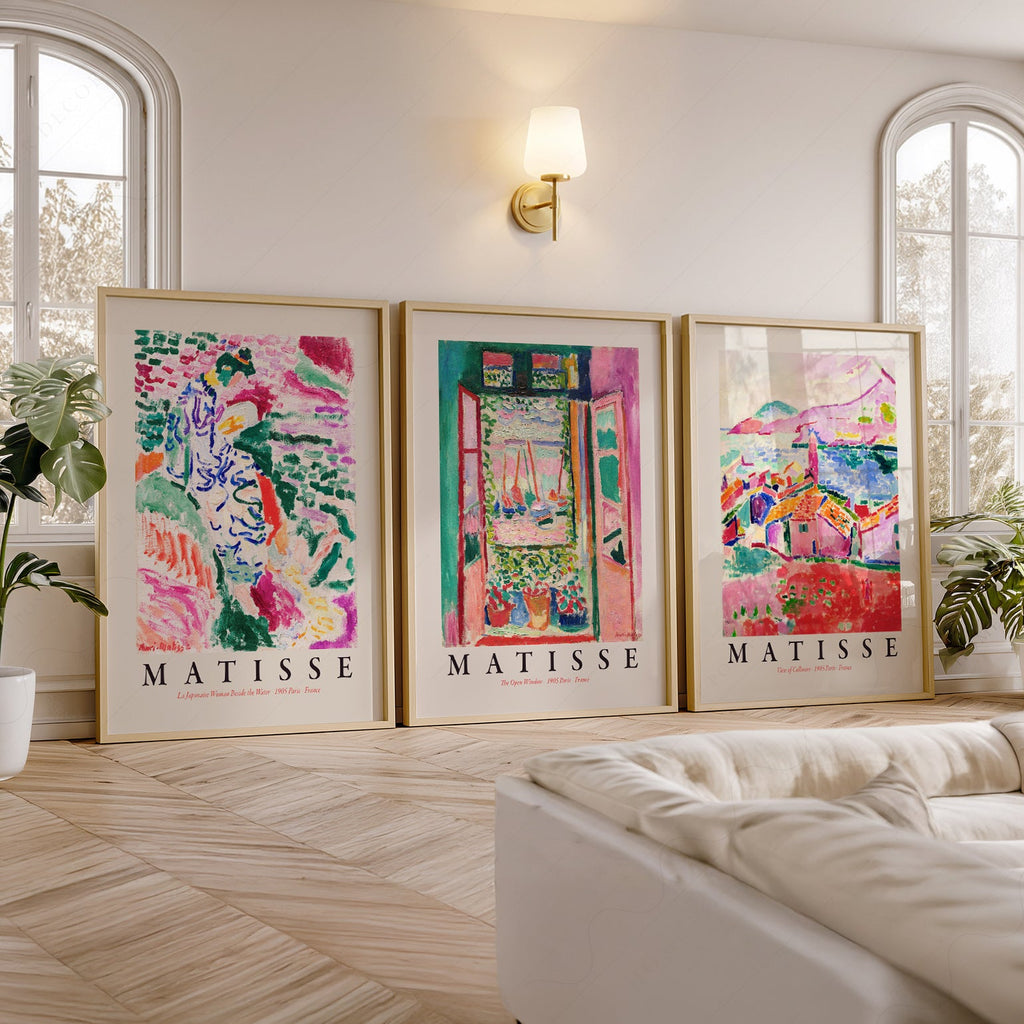 Ensemble de 3 estampes Henri Matisse Gallery Wall – Collection d'affiches d'art de musée