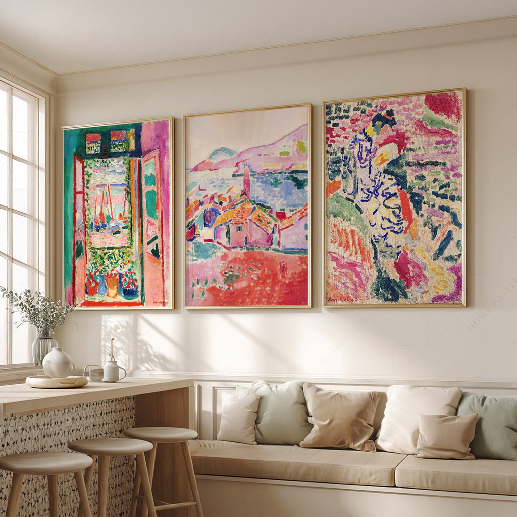 Henri Matisse Gallery Wall Set of 3 Prints – Museum Art Collection Poster