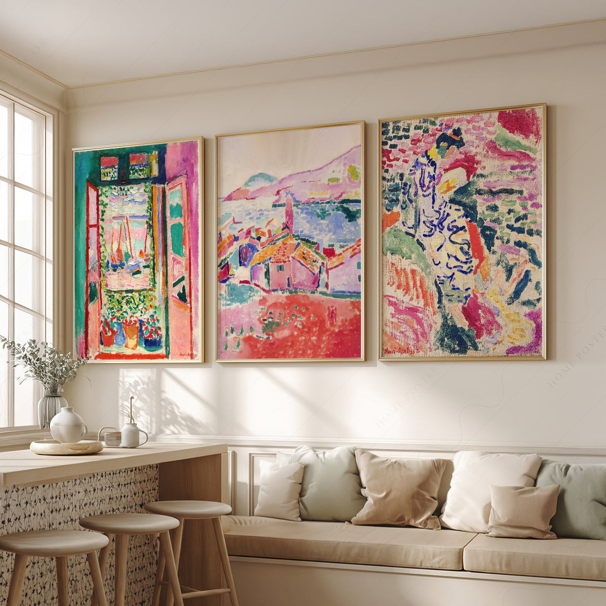 Henri Matisse Gallery Wall Set of 3 Prints – Museum Art Collection Poster