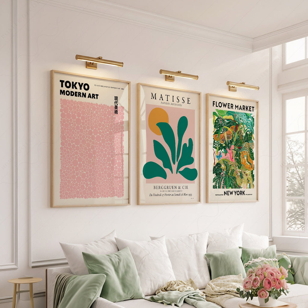 Matisse Kusama Flower Market Set of 3 Prints – Modern Gallery Wall Art