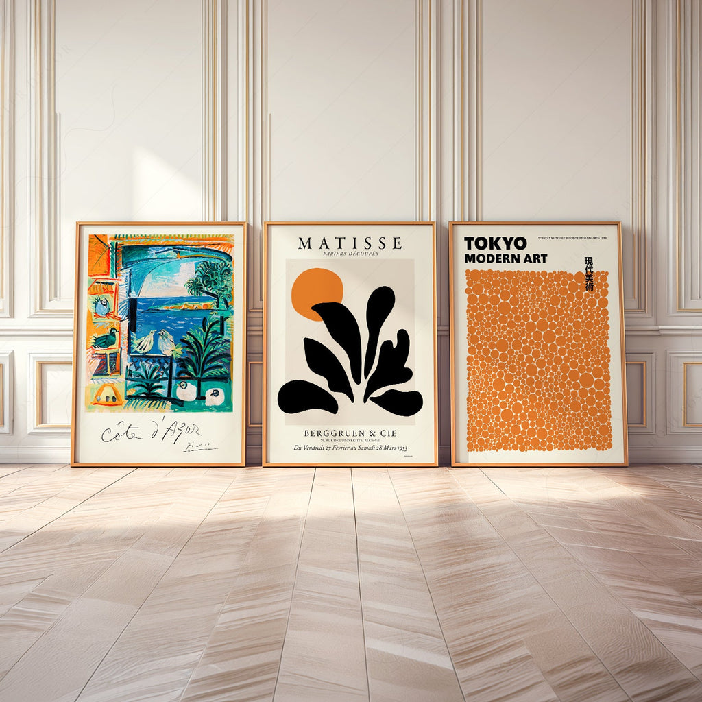 Matisse Kusama Picasso Set of 3 Prints – Modern Gallery Wall Art