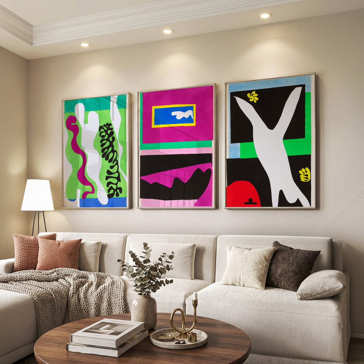 Henri Matisse Gallery Wall Set of 3 – Modern Cut-Out Art Prints