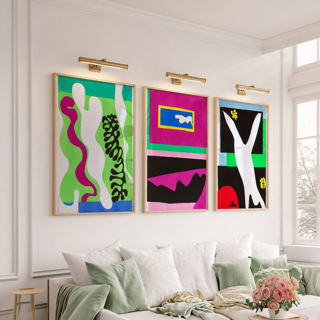 Henri Matisse Gallery Wall Set of 3 – Modern Cut-Out Art Prints
