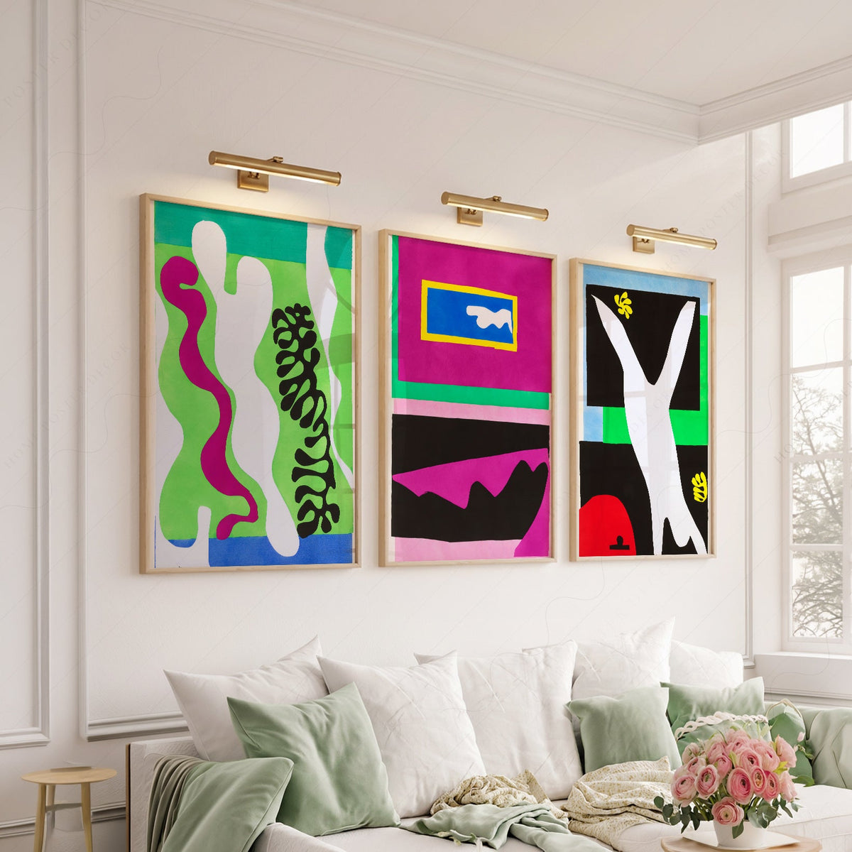 Henri Matisse Gallery Wall Set of 3 – Modern Cut-Out Art Prints