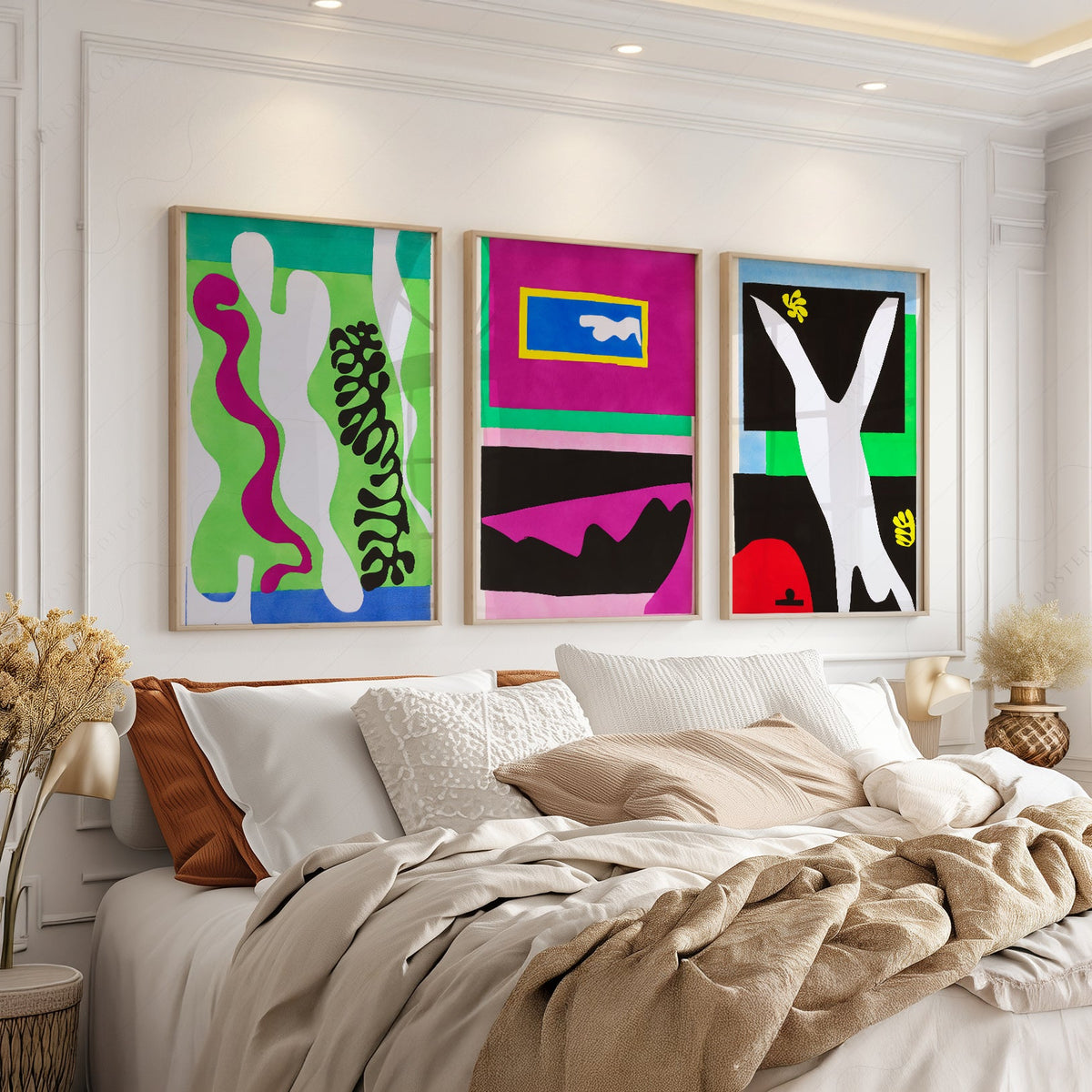 Henri Matisse Gallery Wall Set of 3 – Modern Cut-Out Art Prints