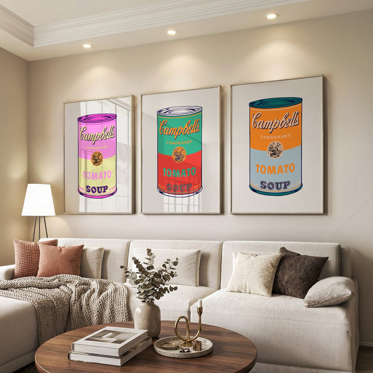 Andy Warhol Campbell's Soup Cans Print Set – Pop Art Wall Decor