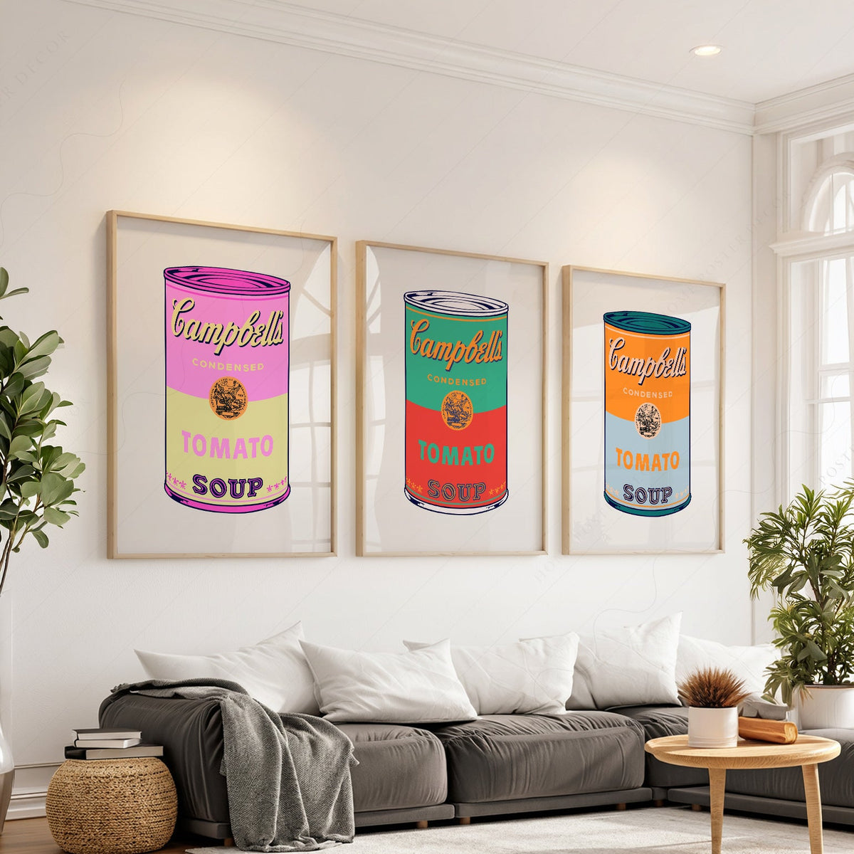 Andy Warhol Campbell's Soup Cans Print Set – Pop Art Wall Decor