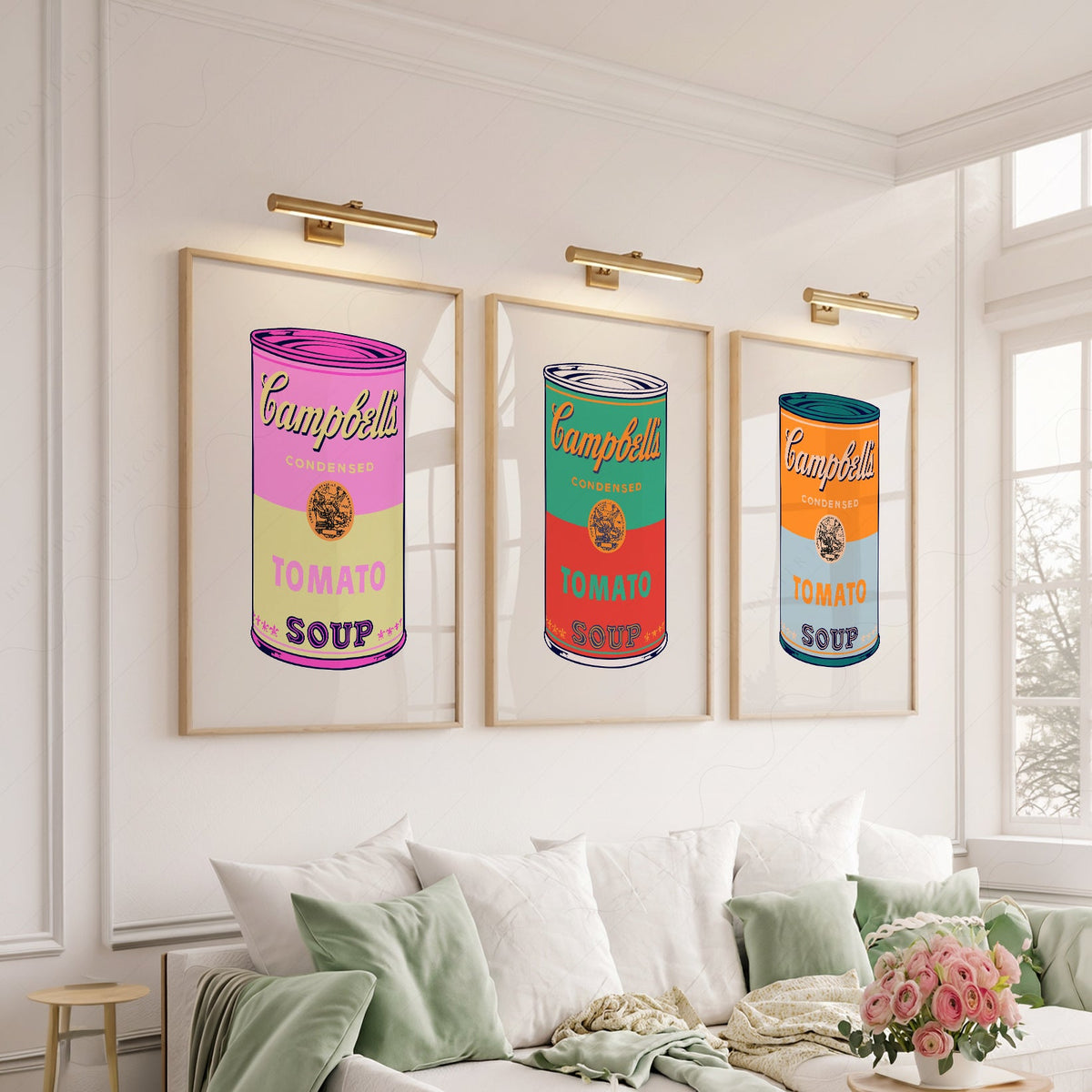 Andy Warhol Campbell's Soup Cans Print Set – Pop Art Wall Decor