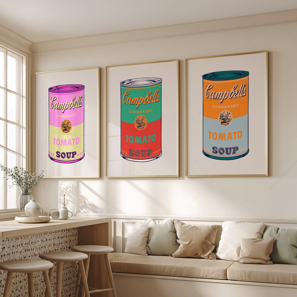 Andy Warhol Campbell's Soup Cans Print Set – Pop Art Wall Decor
