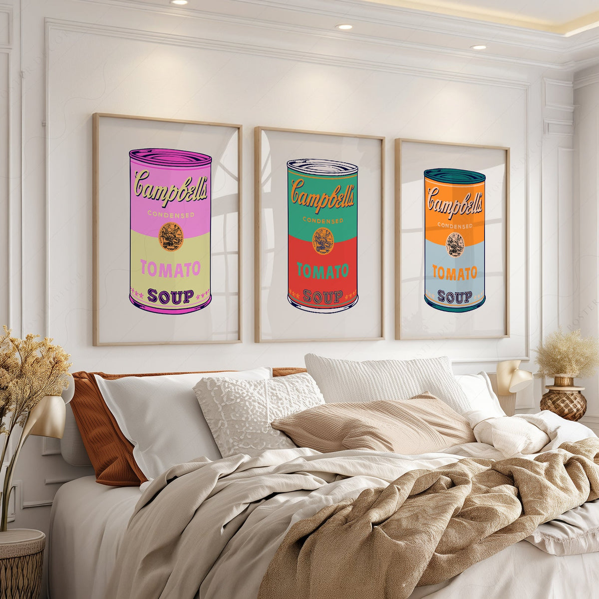 Andy Warhol Campbell's Soup Cans Print Set – Pop Art Wall Decor