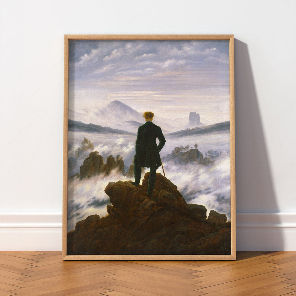 Caspar David Friedrich Wanderer, Above the Sea of Fog Print