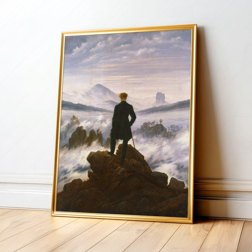 Caspar David Friedrich Wanderer, Above the Sea of Fog Print