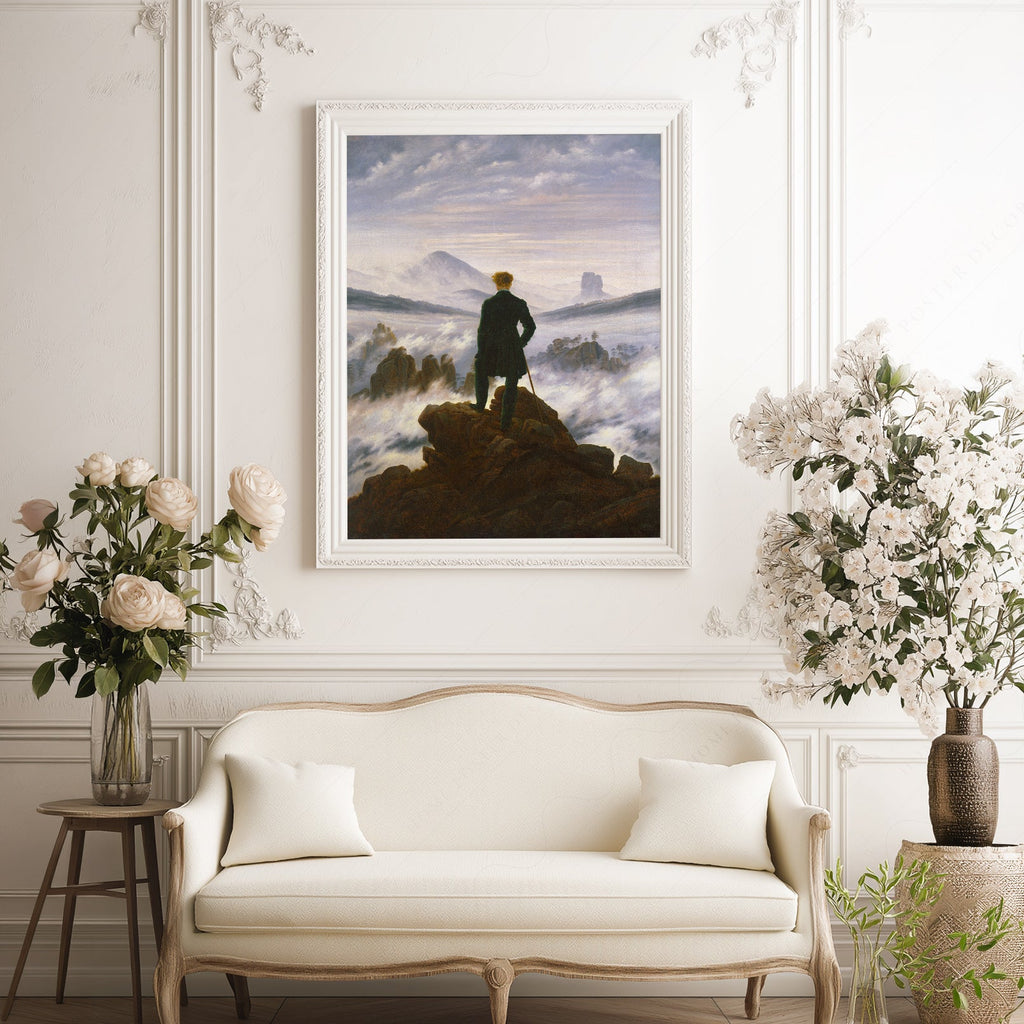 Caspar David Friedrich Wanderer, Above the Sea of Fog Print