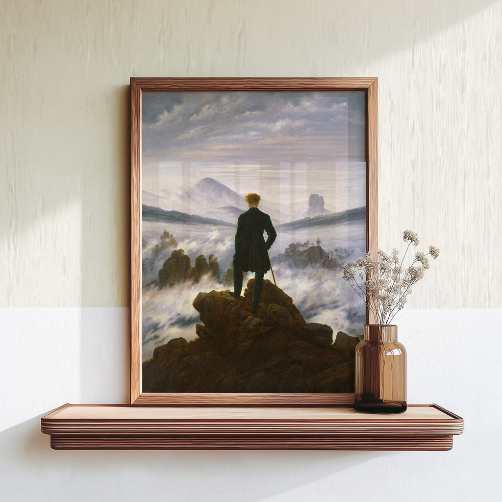 Caspar David Friedrich Wanderer, Above the Sea of Fog Print