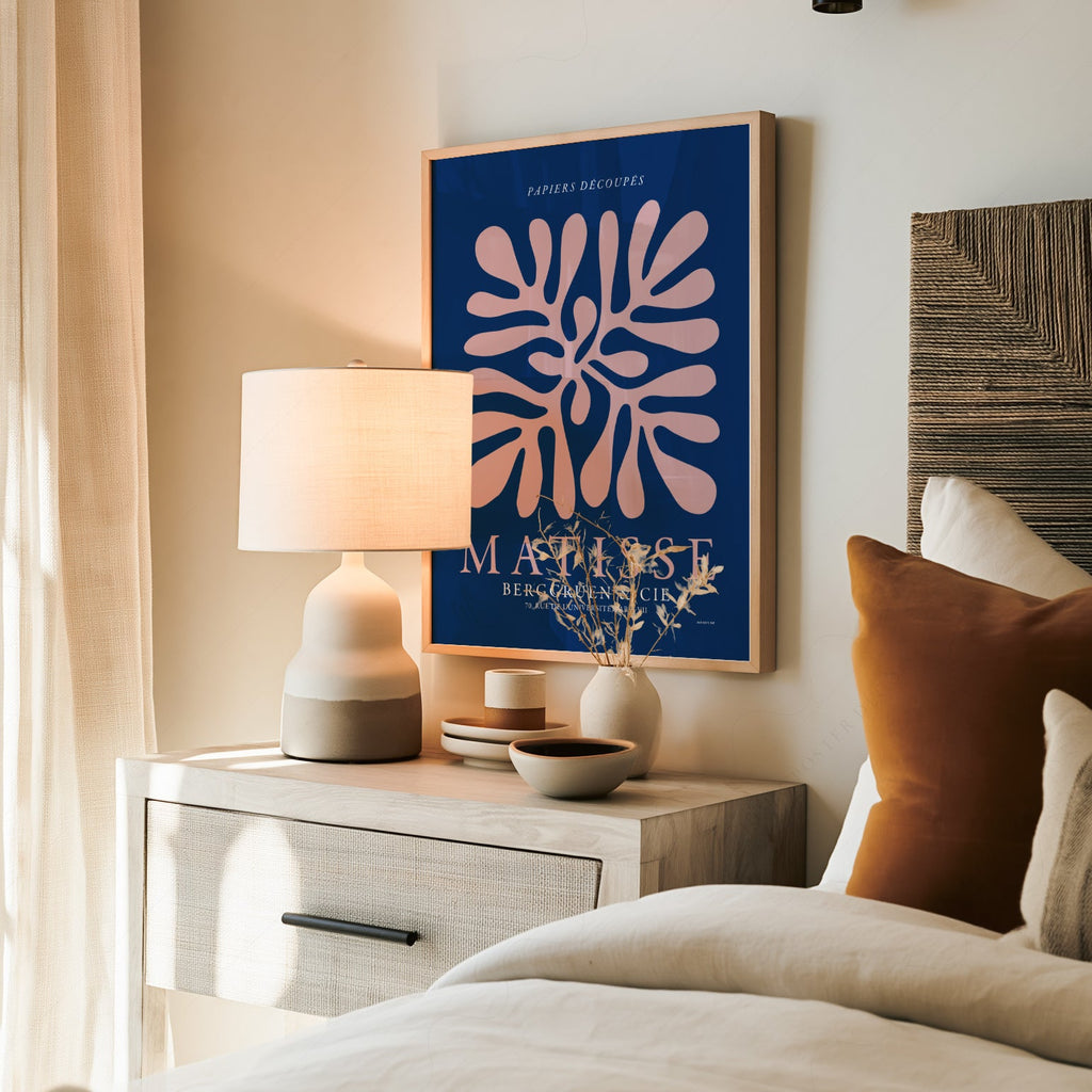 Henri Matisse Papiers Découpés Exhibition Poster – Navy Blue Wall Art
