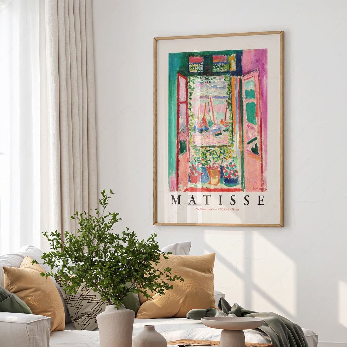 Henri Matisse The Open Window Art Print – Museum Wall Art Poster