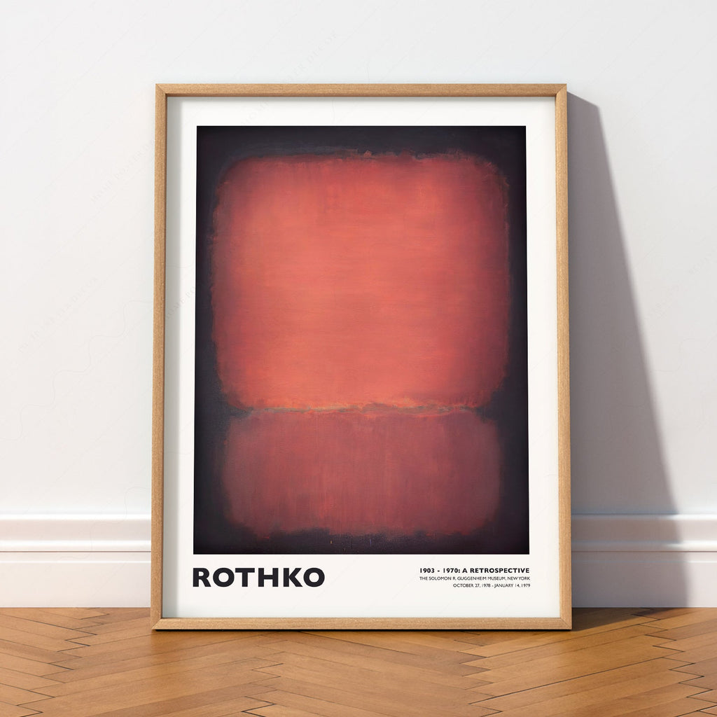 Mark Rothko Untitled Red and Black Art Print – Abstract Expressionist Poster