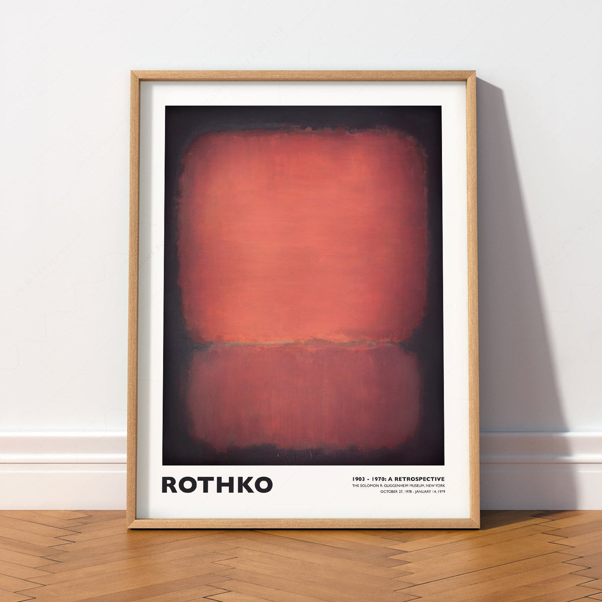 Mark Rothko Untitled Red and Black Art Print – Abstract Expressionist Poster