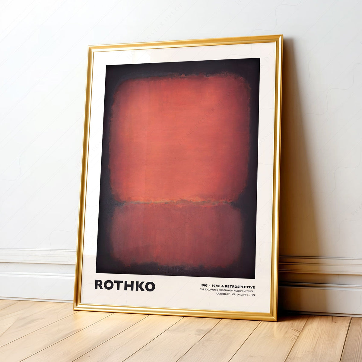 Mark Rothko Untitled Red and Black Art Print – Abstract Expressionist Poster