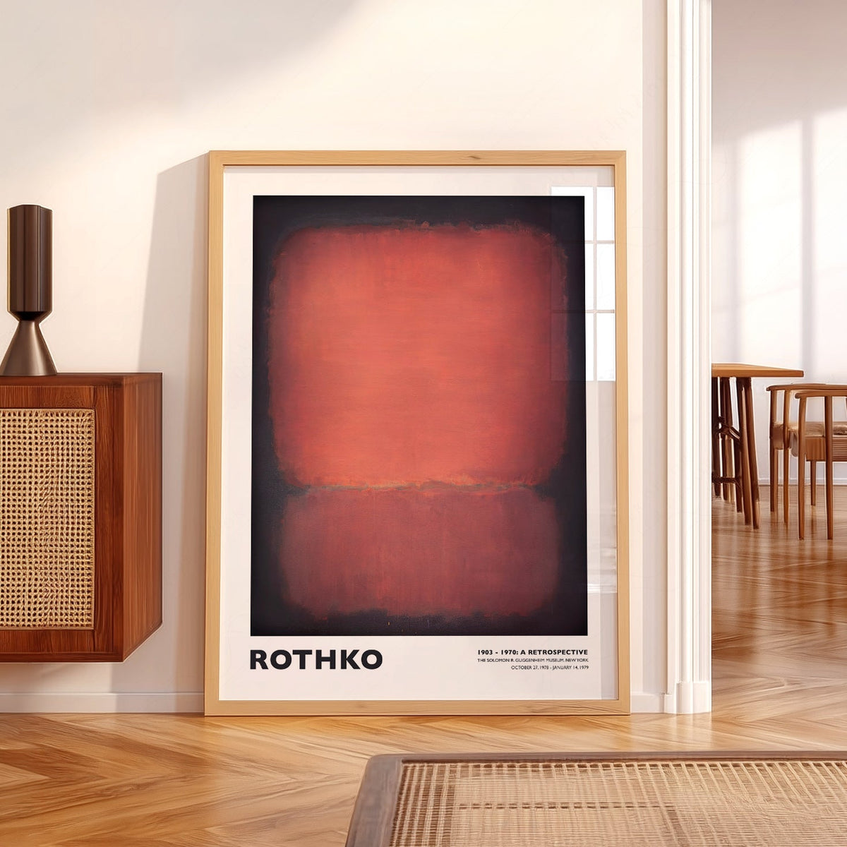 Mark Rothko Untitled Red and Black Art Print – Abstract Expressionist Poster