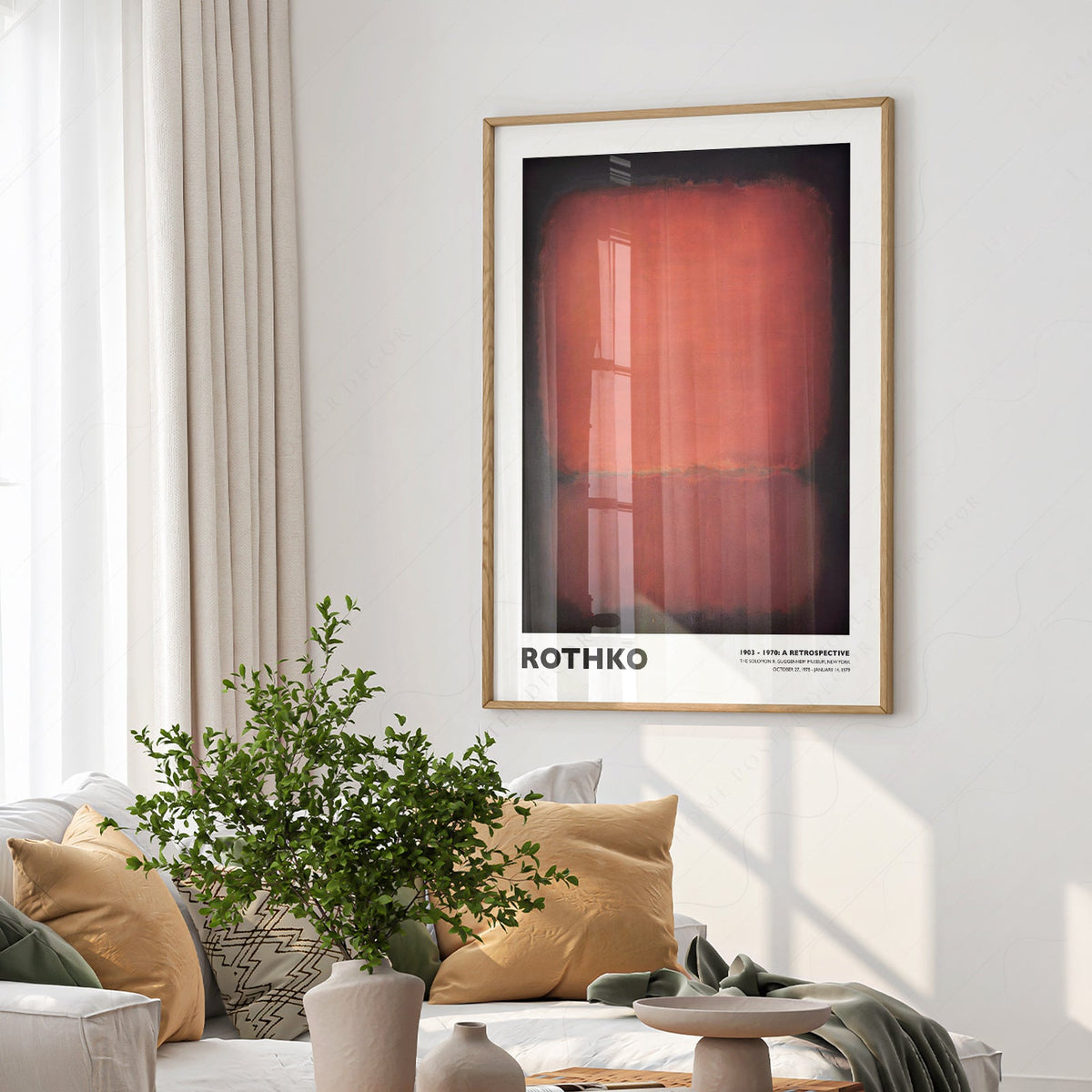 Mark Rothko Untitled Red and Black Art Print – Abstract Expressionist Poster