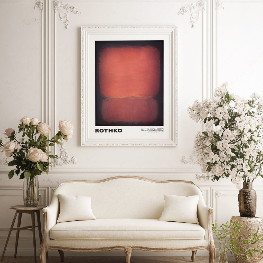 Mark Rothko Untitled Red and Black Art Print – Abstract Expressionist Poster