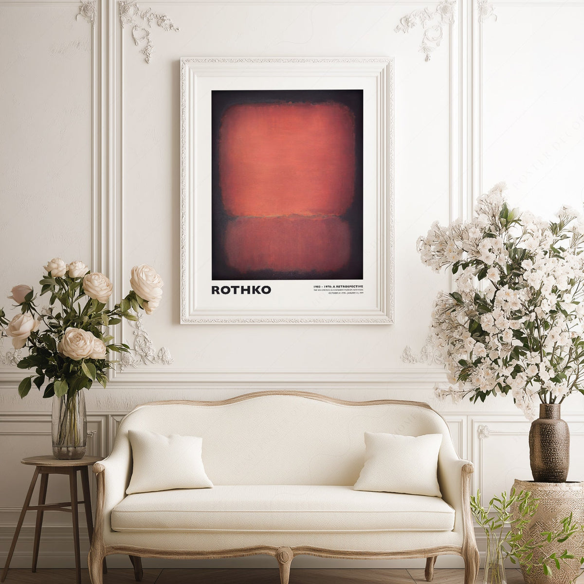 Mark Rothko Untitled Red and Black Art Print – Abstract Expressionist Poster