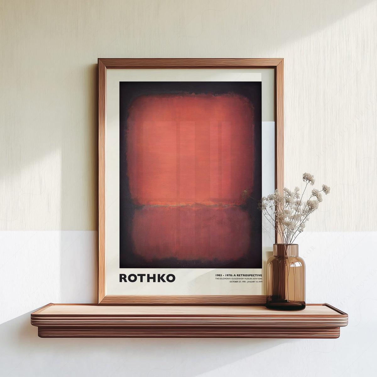 Mark Rothko Untitled Red and Black Art Print – Abstract Expressionist Poster