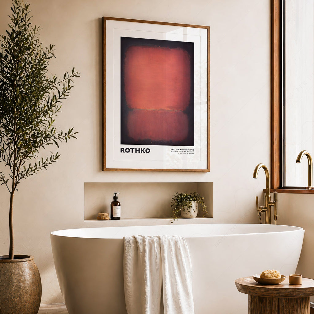 Mark Rothko Untitled Red and Black Art Print – Abstract Expressionist Poster