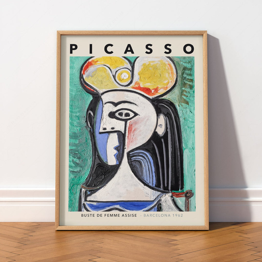 Pablo Picasso Buste de Femme Assise Art Print – Cubist Wall Decor