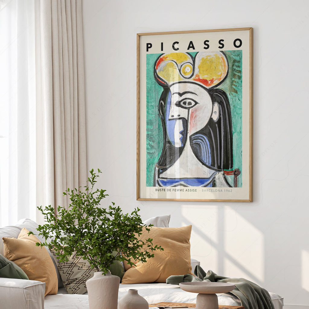 Pablo Picasso Buste de Femme Assise Art Print – Cubist Wall Decor