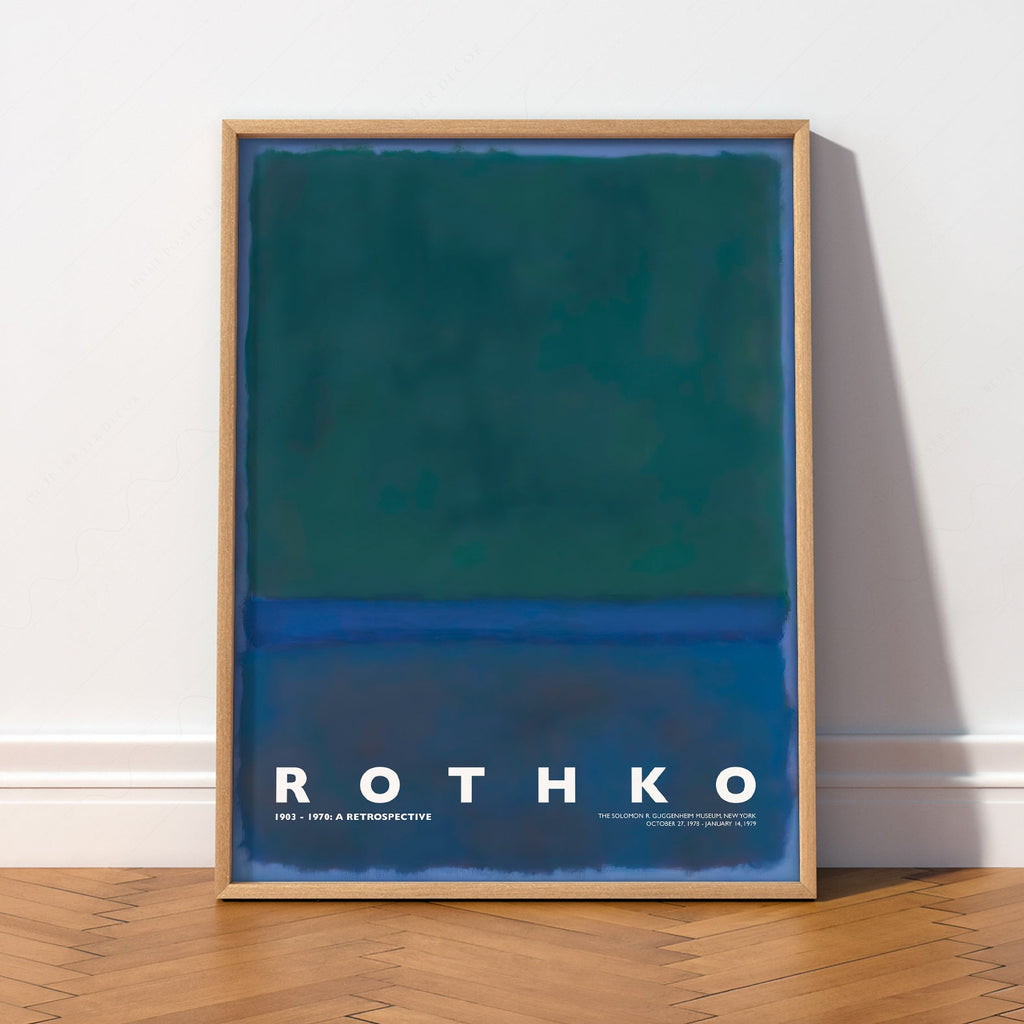 Mark Rothko Untitled Green Blue Art Print – Abstract Expressionist Poster