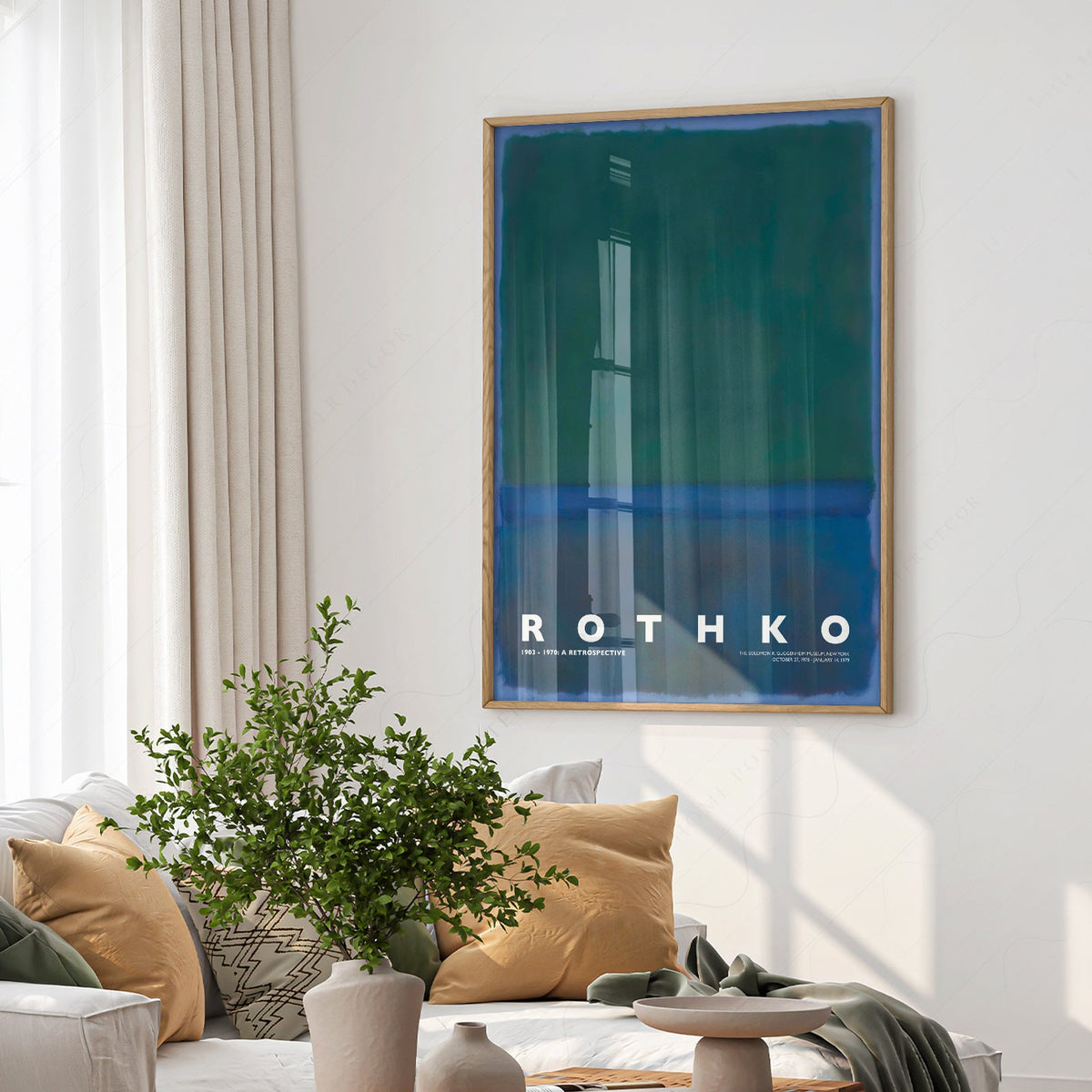 Mark Rothko Untitled Green Blue Art Print – Abstract Expressionist Poster