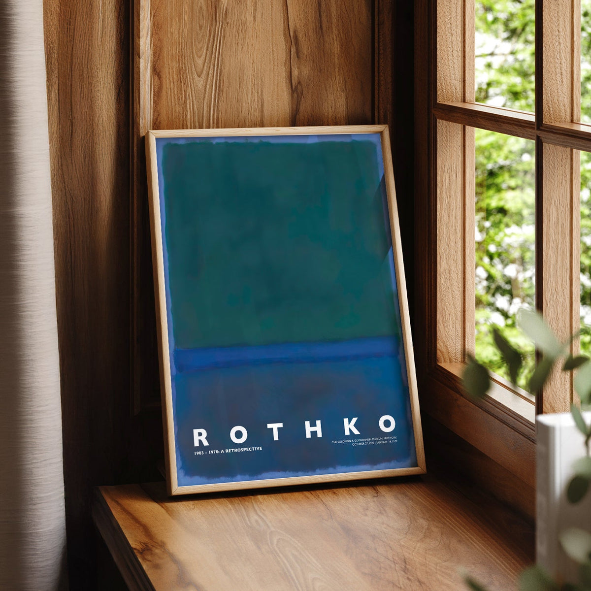 Mark Rothko Untitled Green Blue Art Print – Abstract Expressionist Poster