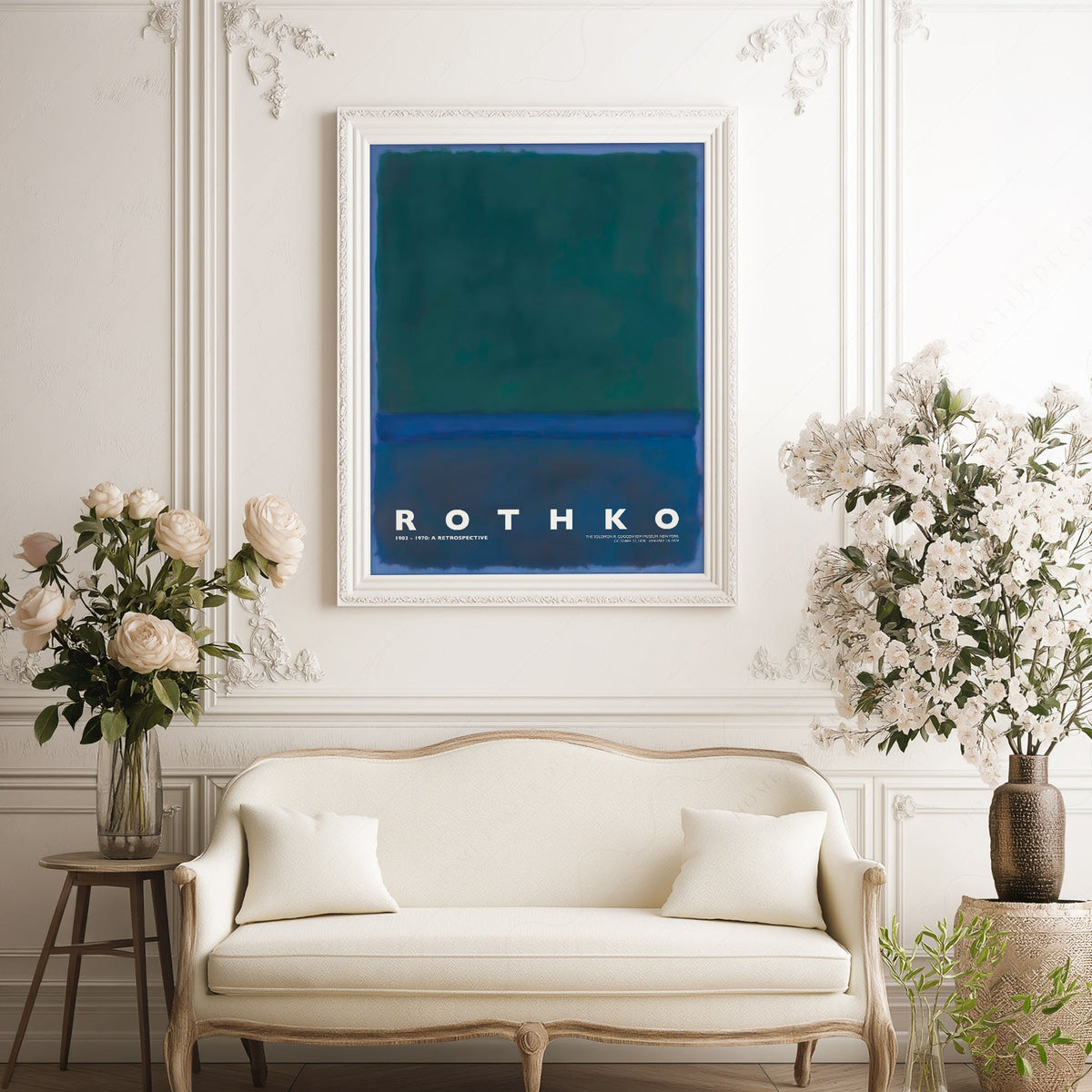 Mark Rothko Untitled Green Blue Art Print – Abstract Expressionist Poster