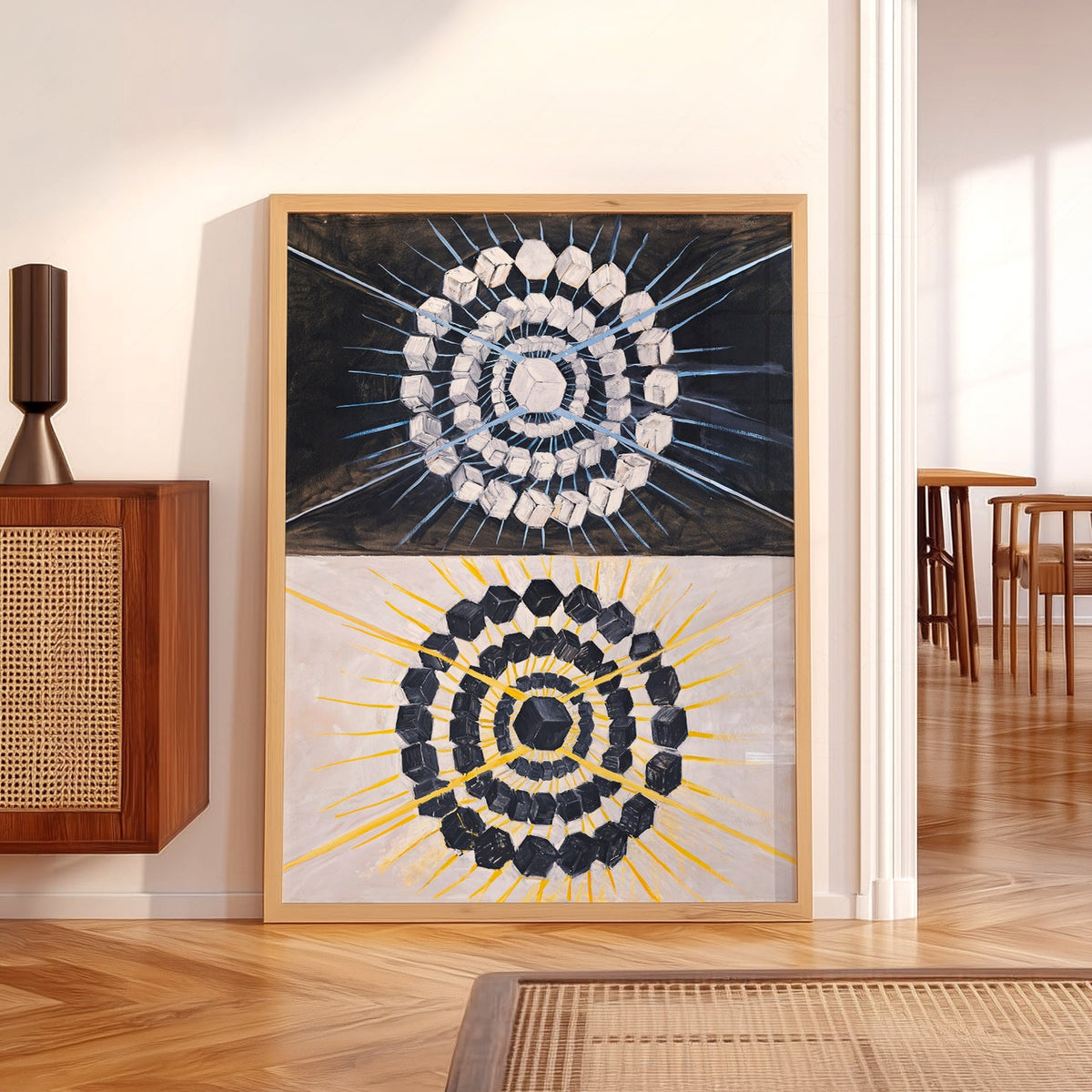 Hilma af Klint Swan Print – Abstract Geometric Wall Art Poster