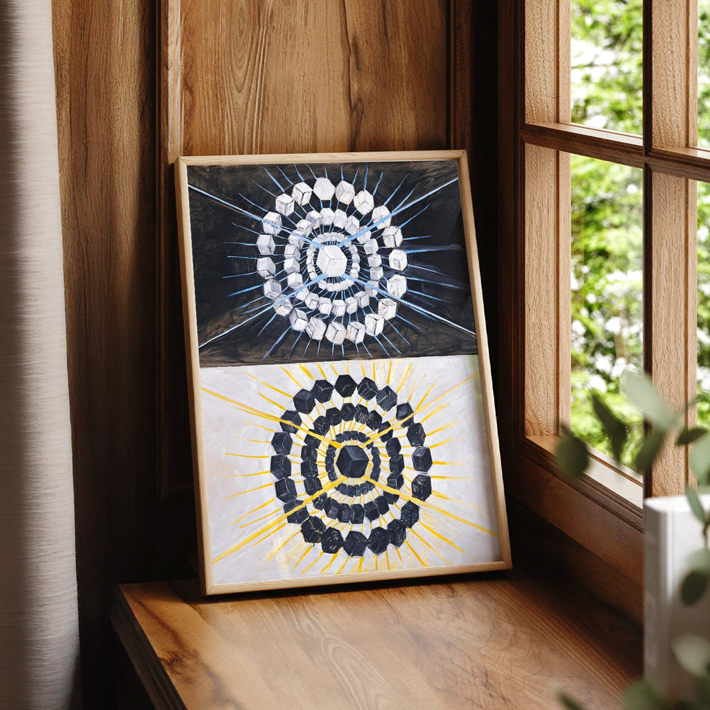 Hilma af Klint Swan Print – Abstract Geometric Wall Art Poster