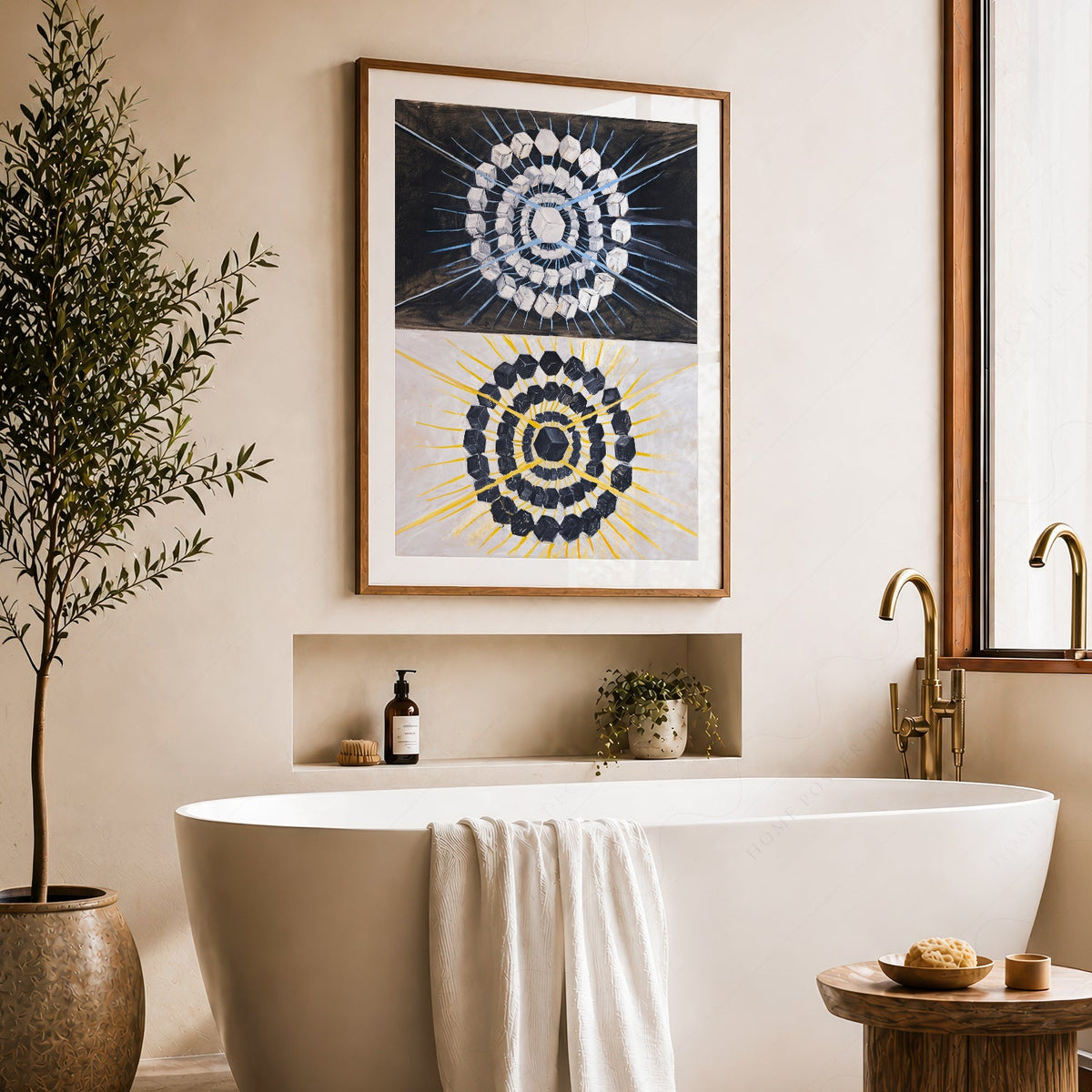 Hilma af Klint Swan Print – Abstract Geometric Wall Art Poster