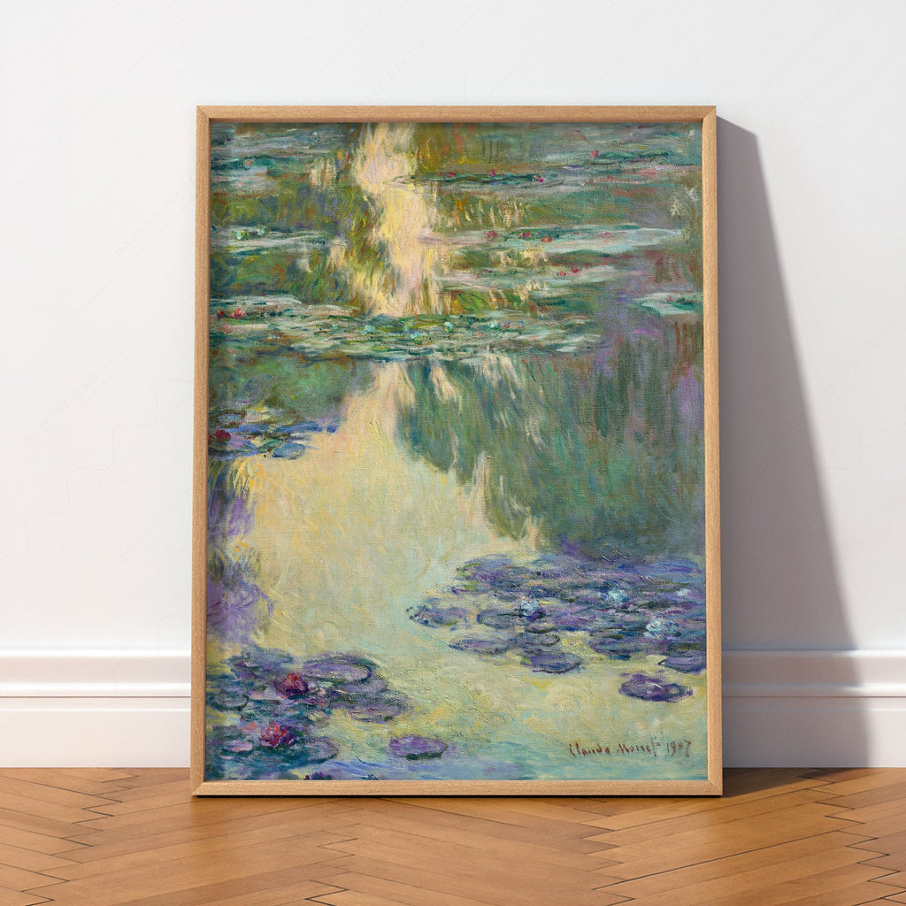Claude Monet Water Lilies Art Print – Impressionist Poster Wall Decor