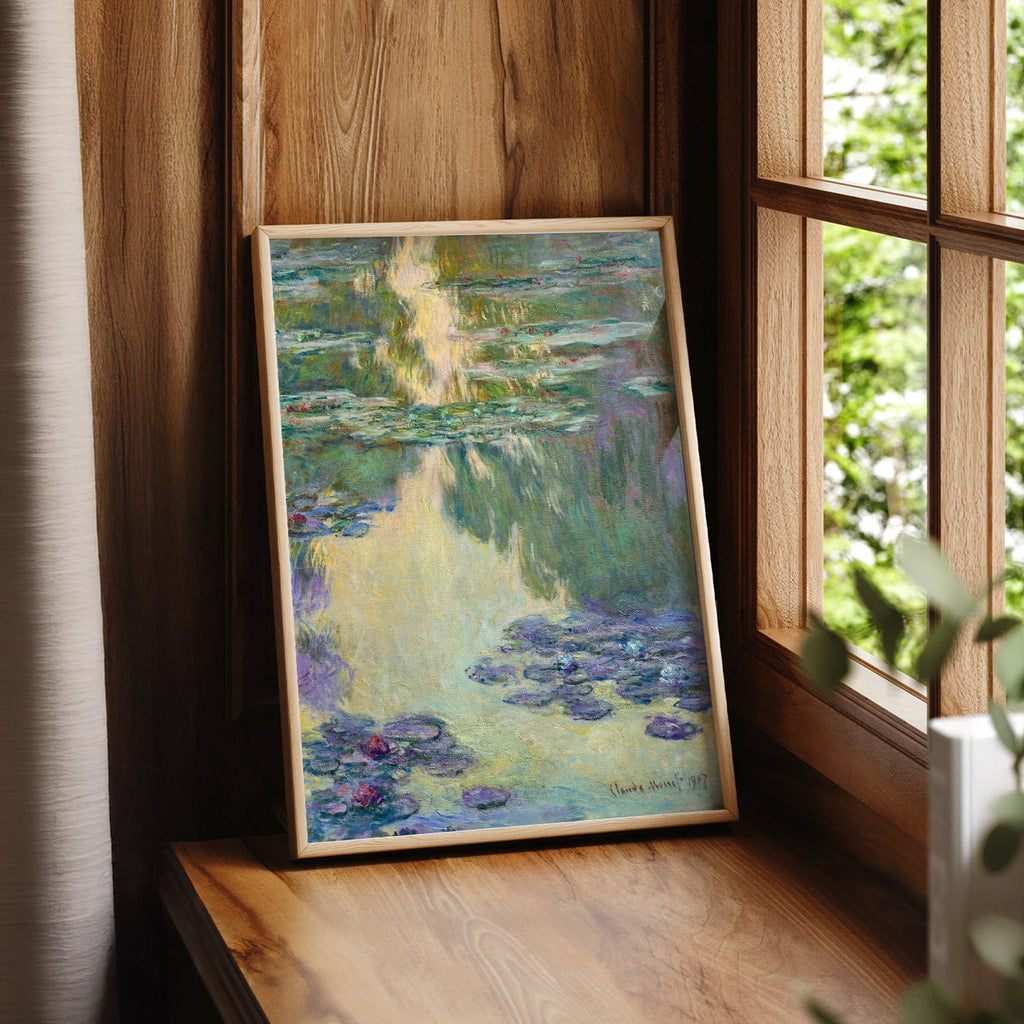 Claude Monet Water Lilies Art Print – Impressionist Poster Wall Decor